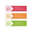 © Vector - Numbered list of options with titles and descriptive text