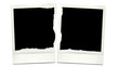 © Grafix71 - Two Torn Polaroid Photos With Black Empty Space On White Background ripped broken