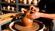 © EVA SOFIA VISSER - Pottery wheel hands clay art craft artist studio ceramics shaping skill artisan workshop creative handmade earthenware sculpting design hobby traditional potter mud vessel creation