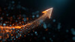 © Andrew S. - Abstract financial growth arrow made of glowing particles and bokeh lights