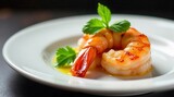 Succulent, tender, perfectly cooked, plump, sweet crustaceans glistening with a rich, savory butter sauce and garnished with fresh, verdant leafy herbs