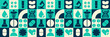 © Alyona_Uvarova - Laboratory day background with medical hospital  mosaic microscope dna and flask science pattern.