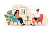 © Ibrahim Khalal - Professional discussion or counseling session between two women