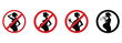 © PUSPO - Crucial health warnings for pregnant women featuring prohibition signs for unhealthy activities like drinking alcohol and general health advice
