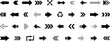 © ALL IN ONE STUDIO 🌍 - Arrow icon set. arrow. cursor. Modern simple arrows. cursor. different arrow signs. Black arrow icon big set  .
