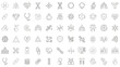 © Kabir - Healthcare Vector Icons Set Medical Collection Thin Line Symbols As Dna Stethoscope And Heart Illustration Design For Clinic Laboratory Pharmaceutical Industry With Outline Art