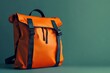 © shujit - Durable Orange Backpack Showcased With Clean Background high resolution picture