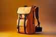 © shujit - Functional orange backpack designed for daily commuting high resolution picture