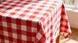 © duyina1990 - Red and white checkered tablecloth on a table