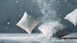 © Juan - Exploding pillow feathers in mid-air for sleep product branding advertisement packaging presentation visuals photography display concept bedding comfort design