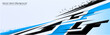 © Ka Rang - Abstract background for racing Sport Car Wrap design and vehicle livery in blue color combinations EPS 10