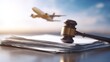 © Jannik - gavel and legal documents, plane in background