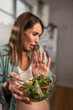 © milanmarkovic78 - Pregnant Woman Disgust On Salad