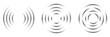 © SharminAkter - Glowing gray black wave and ripple effect symbol png overlay with concentric circles vibration motion and dynamic audio sound waves signal design on transparent background