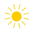 © Pixrow - Yellow sun simple icon