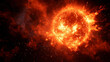 © Rostuslav - Illustration of a powerful burning sun in space.