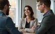© wu - Face, business and woman with arms crossed, smile and career with teamwork, meeting or planning. Portrait, person or employee with cooperation, staff or professional with brainstorming in a workplace