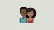© KohXD - A couple with glasses engaging in financial planning with a joint account planner conceptual tool for budgeting