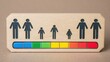 © KohXD - Family holding a rainbow scale representing financial risk assessment and balance in their journey towards security and growth