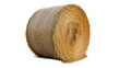 © Ivan - Isolated round bale of hay, hay bale, animal bedding, straw fodder, cattle feed for farm animals
