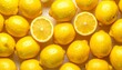 © Fauzan - A high-detail studio photograph of fresh yellow citrus lemons, close-up macro view