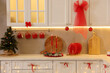 © New Africa - Stylish kitchen with Christmas decor. Interior design
