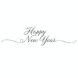 © Ghouse Rahmath - Hand-Lettered Happy New Year with Watercolor Splash Effect - Vector