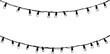 © Elena - Christmas string lights garland sketch