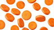 © Carlos - Fresh carrot slices PNG isolated on transparent backdrop, vibrant orange vegetable pieces for healthy eating and cooking concepts