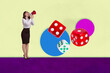 © deagreez - Collage with colorful casino chips cards dices representing online gambling poker betting e-gaming entertainment