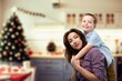 © BillionPhotos.com - Smile mother and child have fun at christmas morning