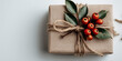 © amavcoffee - Gift wrapped with christmas elements