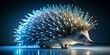 © Dounghathai - A Luminescent Hedgehog with Fiber Optic Quills, Illuminating the Path to Technological Advancements