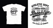 © Pronob - Athletic dept est 1986 american college brooklyn high school cup winners t-shirt design