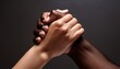© Stephanie - two hands holding each other tightly symbolizing support trust and togetherness in a minimalist and powerful way
