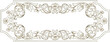 © dhorido studio - Ornate antique banner frame with scrolled acanthus leaf ornamentation