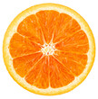 © MERCURY studio - A fresh half cut open orange isolated on white background, Juicy and bright orange flesh on White Background With clipping pat,PNG File.