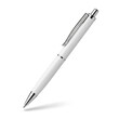 © png stock  - White ballpoint pen isolated on a clean white background, top view