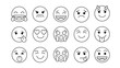 © dinda - Vector Collection of Diverse Emoji Faces Expressing Various Emotions and Feelings