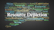 © Danawan Purbanggoro - Resource Depletion Word Cloud. Key Concepts on Global Resource Scarcity and Environmental Sustainability