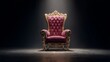 © yiam - Luxury throne symbolizing achievement and success on a dark elegant background with space for text