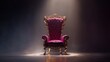 © yiam - Luxury throne symbolizing achievement and success on a dark elegant background with space for text
