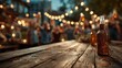 © 楠 刘 - Vertical 9:16 bar scene with matte black table, warm festive string lights, nighttime terrace, blurred friends toasting beer bottles, joyful celebration, cinematic depth and mood.