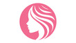 © Mamun - Elegant woman profile pink hair logo