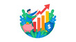 © nasyih - Boost your business with smart investments and watch your profits grow with this inspiring financial illustration, a symbol of success and security