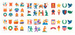 © apps - Colorful icons of celebration and achievement