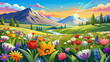 © williamnoah - Very beautiful blooming summer fields across the United States, filled with vibrant flowers, open meadows, and warm sunlight creating an uplifting natural landscape perfect for seasonal travel artwork