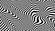 © TawfikStock - Abstract black and white optical illusion pattern with wavy distorted stripes creating a psychedelic visual effect