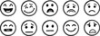 © SumonMasho - Collection of hand drawn oval faces displaying various human emotions