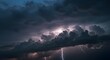 © areeba - Dramatic lightning strikes illuminate dark stormy skies creating a powerful atmospheric scene